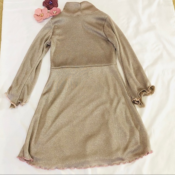 Little Girls 6X Sparkling Flower Dress - Picture 3 of 6